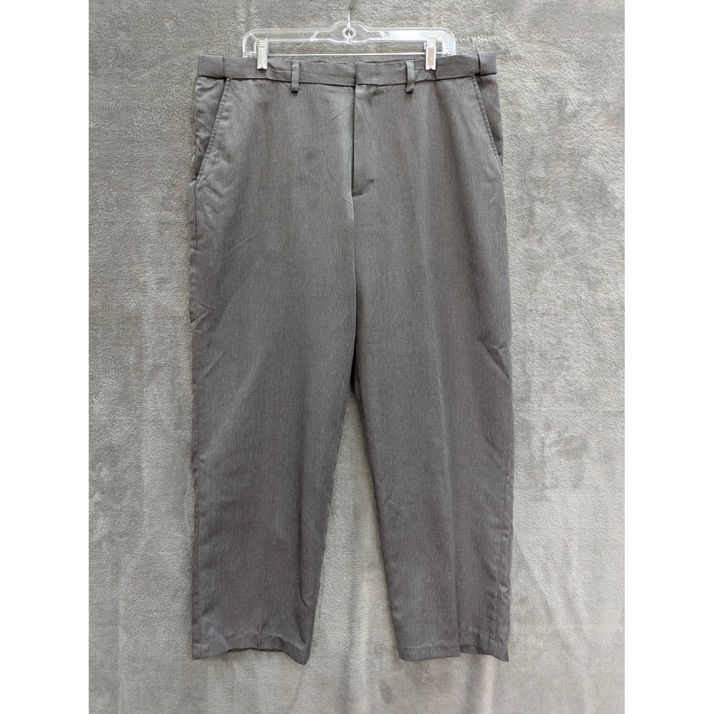 Mens Dress Pants Tagged 38x30 Measures 38x29 Gray Business Casual Slacks